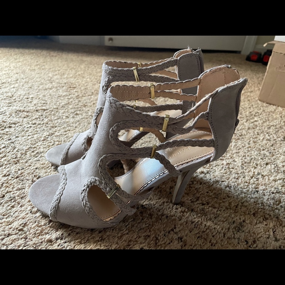 LC Lauren Conrad Strappy Heels NWOT